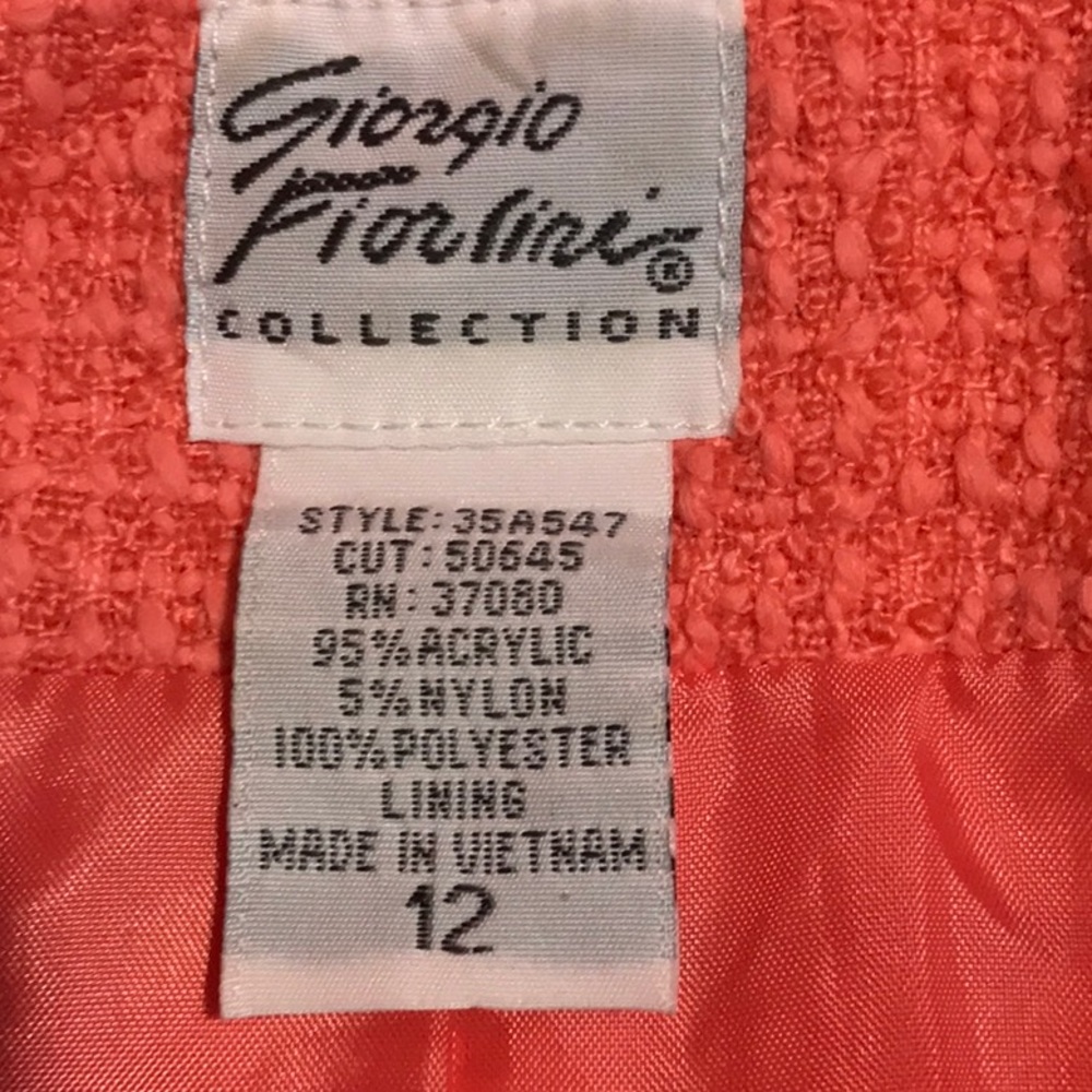 Giorgio Fiorlini textured blazer jacket 1 button closure inside lined pockets - Picture 8 of 8
